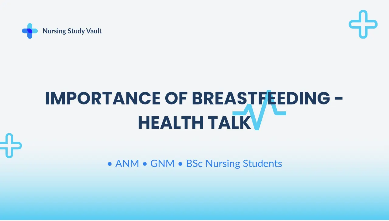 Importance of Breastfeeding - Health Talk for Antenatal & Postnatal Mothers